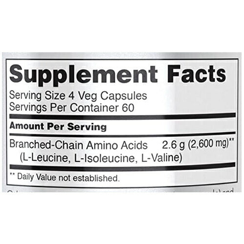【2個セット】NOW Foods Sports Branched-Chain Amino Acids, 240 Capsules / ナウフーズ スポーツ 分岐鎖アミノ酸(BCAA) 240錠 #0054 3