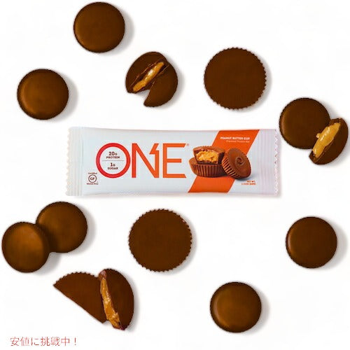 ONE Bar Protein Bar Peanut Butter Cup 4ct / ワンバー プロテインバー ピーナッツバターカップ 4個入り 4