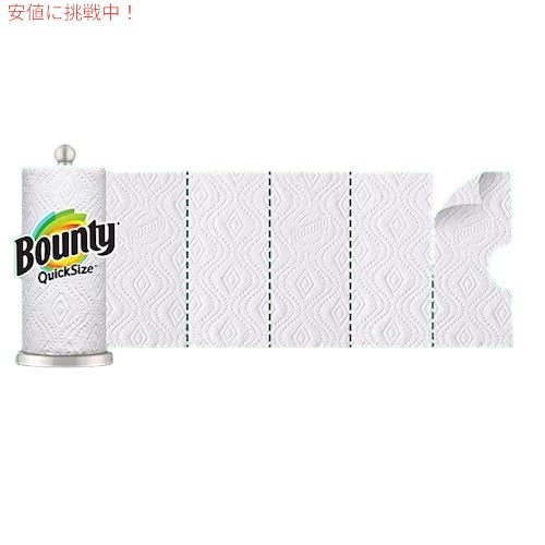 バウンティ ペーパータオル Bounty 12ロール キッチンタオル キッチンペーパー 切り取り線付 Quick-Size Paper Towels 4