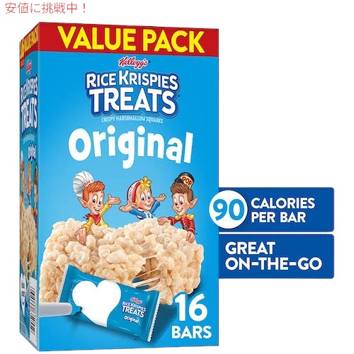 Kellogg's ケロッグ ライスクリスピートリーツ オリジナル 16個入り x 1箱 Rice Krispies Treats 5