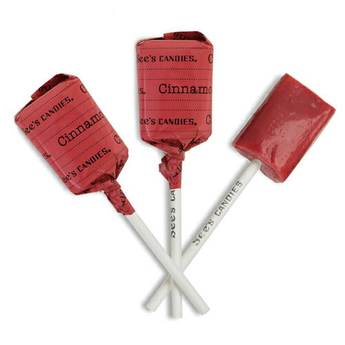 See's Candies Cinnamon Lollypops 8.4oz 500859 / シーズキャンディ シナモン ロリポップ キャンディー 約12個入り 238g バレンタイン プレゼント ギフト 2