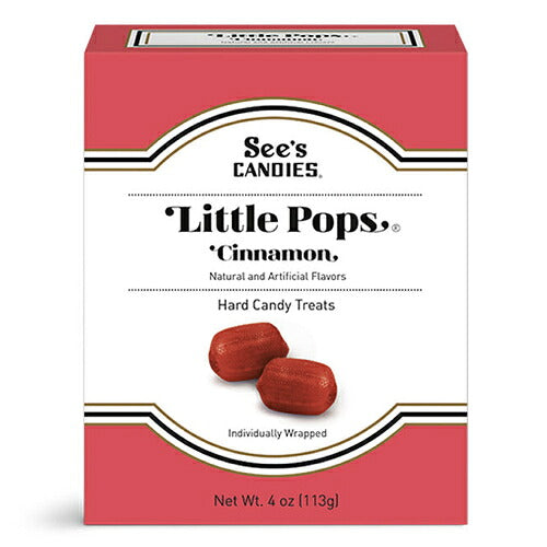 See's Candies Cinnamon Little Pops 4oz 509589 / シーズキャンディ シナモン リトルポップス キャンディー 約30個入り 113g バレンタイン プレゼント ギフト 1
