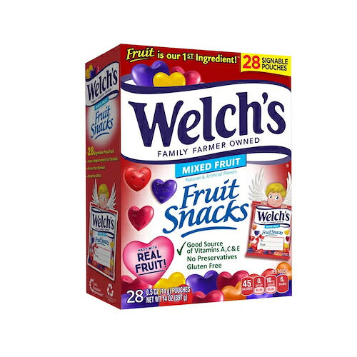 Welch's Valentine's Day Exchange Fruit Snacks 28ct / ウェルチ バレンタイン限定 フルーツスナック バレンタインデー エクスチェンジ 28袋入り 4