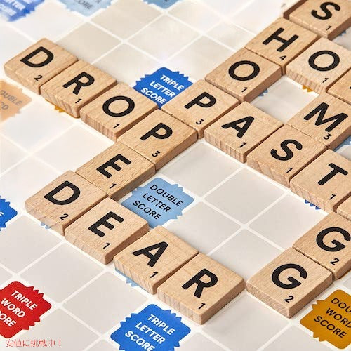 Scrabble Board Game, Classic Word Game for Kids / ボードゲーム スクラブル 英単語ゲーム 2-4人用 知育玩具 5