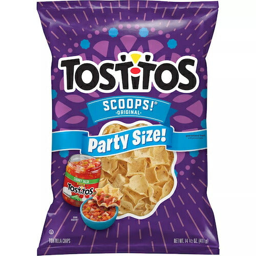 【2袋セット】 アメリカのお菓子 レイズ トスティートス パーティーサイズトルティーヤチップス オリジナル味 レストランスタイル & スクープ型 481.9g/411g 3
