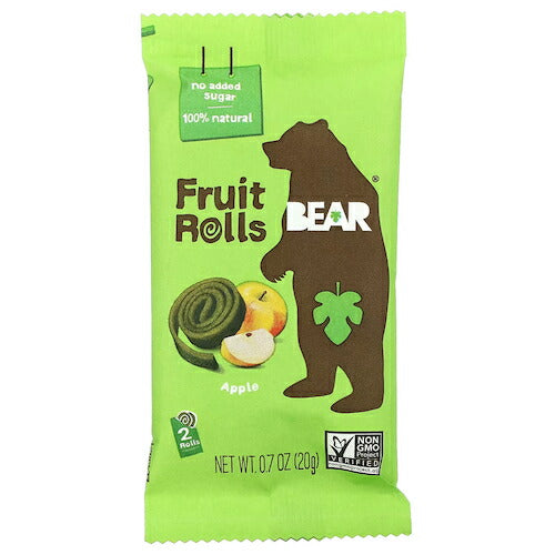 BEAR フルーツロール アップル味 5個入り 3.5 oz (100 g) ロール状にしたお菓子はフルーツロールアップだけじゃない！ 3