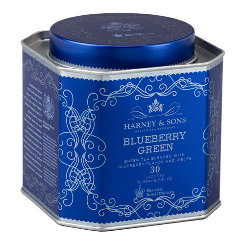 ハーニー＆サンズ Harney & Son's [ブルーベリー グリーンティー] サシェ 30袋  ティーバッグ 75g/2.67oz HRPコレクション 緑茶 ブレンド 5