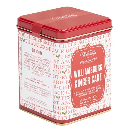 ハーニー＆サンズ Harney & Son's ティーバッグ 紅茶 [ウィリアムズバーグ ジンジャーケーキ] フレーバーティー サシェ 20袋入り  40g / 1.4oz 2