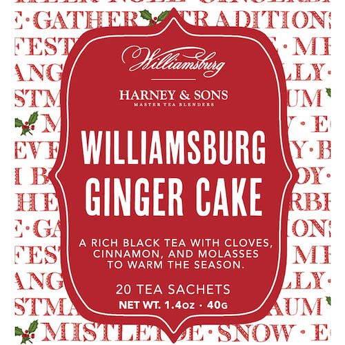 ハーニー＆サンズ Harney & Son's ティーバッグ 紅茶 [ウィリアムズバーグ ジンジャーケーキ] フレーバーティー サシェ 20袋入り  40g / 1.4oz 4