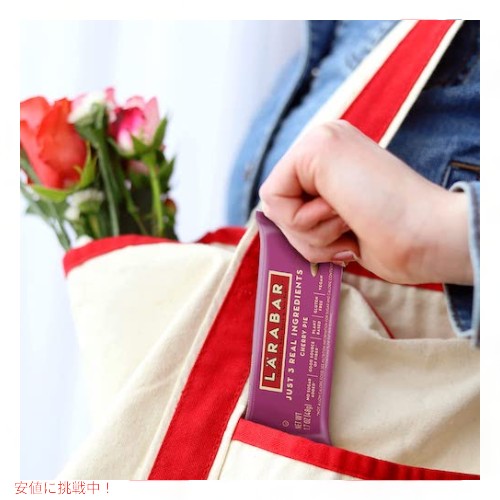 Larabar ララバー チェリーパイ 48g x 16本入り フルーツ＆ナッツ スナックバー グルテンフリー ビー フルーツ ナッツ Fruit & Nut Bar Cherry Pie 3