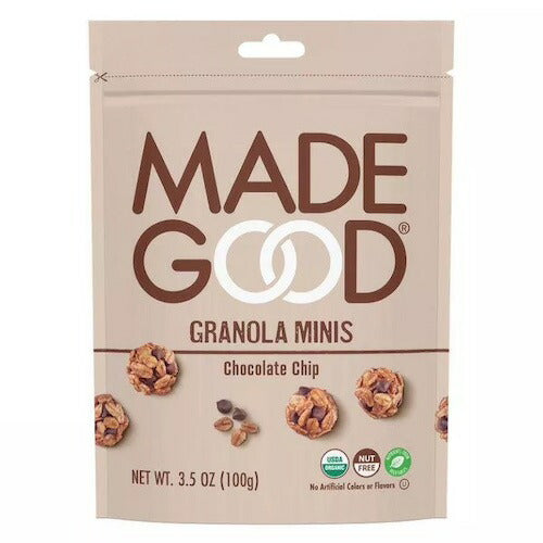 MadeGood グラノーラミニ チョコレートチップ 100g / 3.5oz オーガニック ビー Chocolate Chip Granola Minis 1