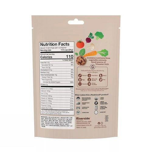 MadeGood グラノーラミニ チョコレートチップ 100g / 3.5oz オーガニック ビー Chocolate Chip Granola Minis 2