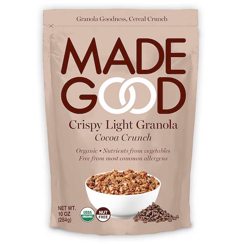 MadeGood クリスピー ライト グラノーラ ココアクランチ 284g / 10oz オーガニック ビー Crispy Light Granola 1