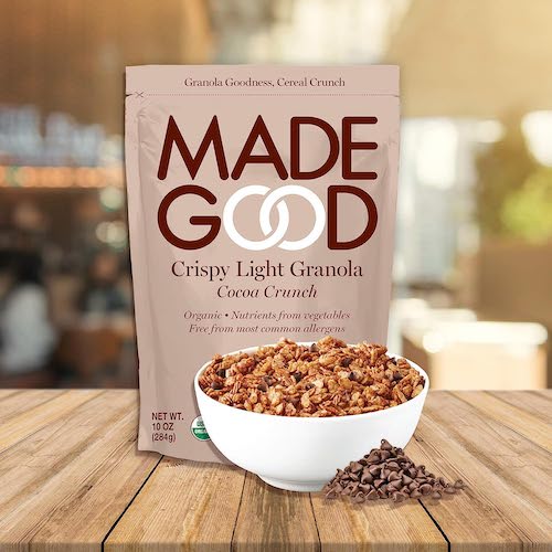 MadeGood クリスピー ライト グラノーラ ココアクランチ 284g / 10oz オーガニック ビー Crispy Light Granola 4