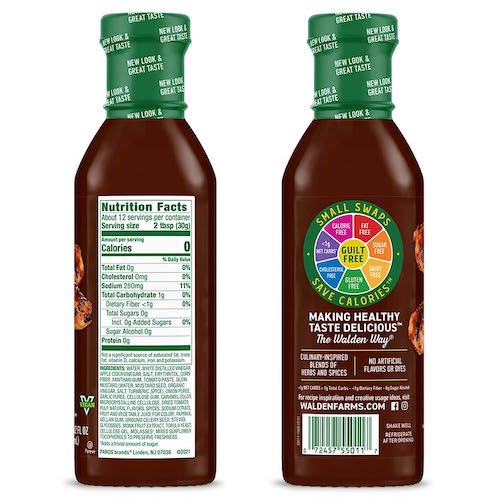 Walden Farms ゼロカロリー オリジナル BBQソース 12oz/340g バーベキュー ソース 無脂肪 コレステロールゼロ グルテンフリー ヴィー  BBQ Sauce 2