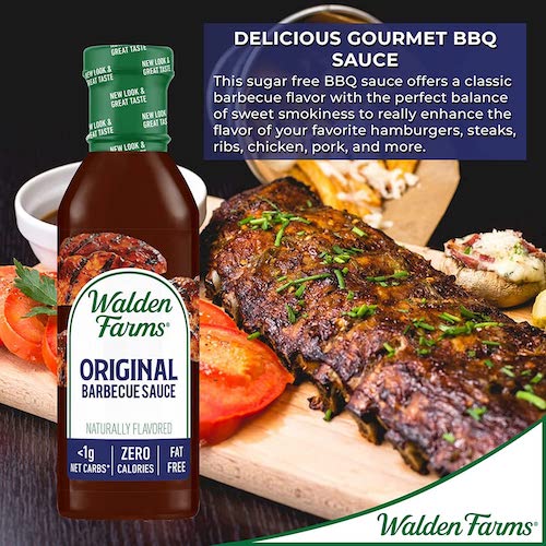 Walden Farms ゼロカロリー オリジナル BBQソース 12oz/340g バーベキュー ソース 無脂肪 コレステロールゼロ グルテンフリー ヴィー  BBQ Sauce 7