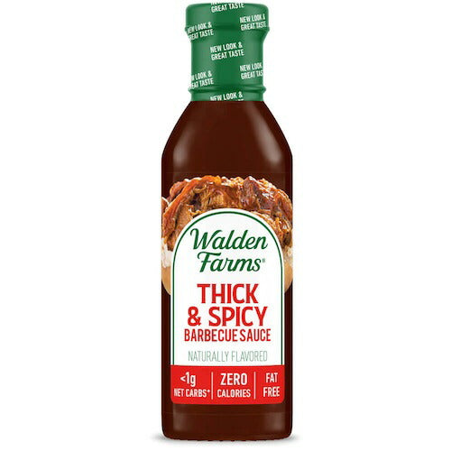 Walden Farms ゼロカロリー シック&スパイシー BBQソース 12oz/340g バーベキュー ソース 無脂肪 コレステロールゼロ グルテンフリー ヴィー  BBQ Sauce 1
