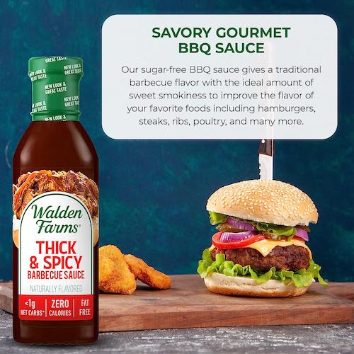 Walden Farms ゼロカロリー シック&スパイシー BBQソース 12oz/340g バーベキュー ソース 無脂肪 コレステロールゼロ グルテンフリー ヴィー  BBQ Sauce 3