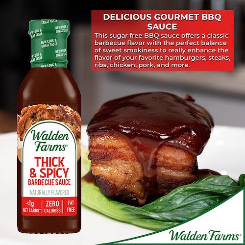 Walden Farms ゼロカロリー シック&スパイシー BBQソース 12oz/340g バーベキュー ソース 無脂肪 コレステロールゼロ グルテンフリー ヴィー  BBQ Sauce 7