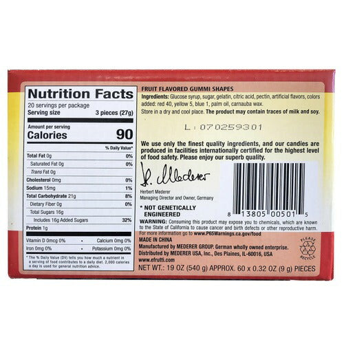 E.Frutti アメリカお菓子 グミ ミニハンバーガー 540g 約60個入り Gummi Mini Burger 60-count 2