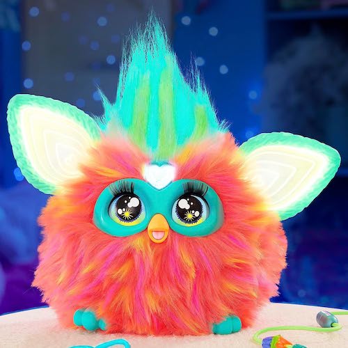 ファービー 2023 Furby Coral ファービー人形 コーラル ピンク 光る 喋る 動く 歌う アメリカ ギフト ぬいぐるみ 小物付き Furby Coral 4