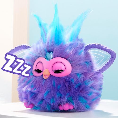 ファービー 2023 Furby Purple ファービー人形 パープル 光る 喋る 動く 歌う アメリカ ギフト ぬいぐるみ 小物付き 3