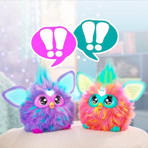 ファービー 2023 Furby Purple ファービー人形 パープル 光る 喋る 動く 歌う アメリカ ギフト ぬいぐるみ 小物付き 5