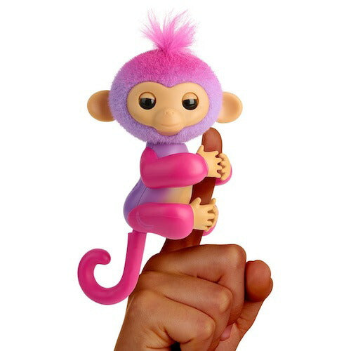 Fingerlings インタラクティブ 人形 ベビー モンキー Charli (Purple) 動く 話す 光る 反応 電子ペット Interactive Baby Monkey 1