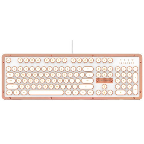 Azio アジーオ パソコン用 メカニカルキーボード レトロクラシックUSB（ポッシュ） パソコン・タブレット用 MK-RETRO-L-02-US 1