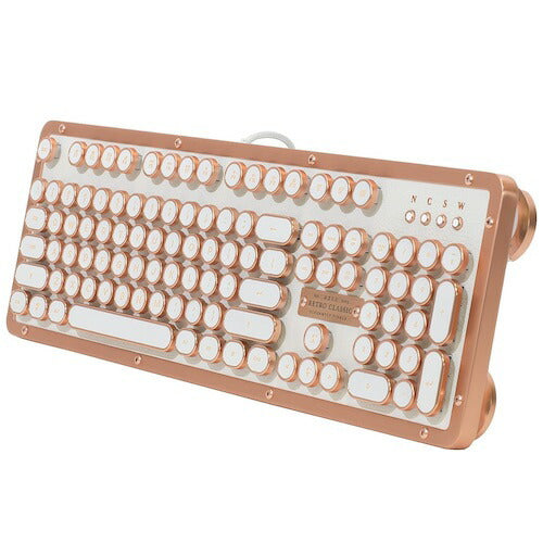 Azio アジーオ パソコン用 メカニカルキーボード レトロクラシックUSB（ポッシュ） パソコン・タブレット用 MK-RETRO-L-02-US 2
