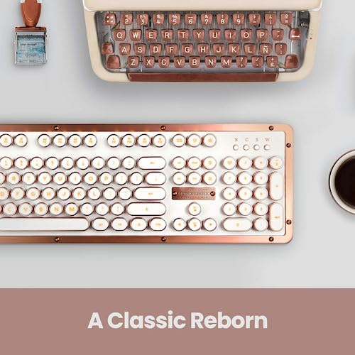 Azio アジーオ パソコン用 メカニカルキーボード レトロクラシックUSB（ポッシュ） パソコン・タブレット用 MK-RETRO-L-02-US 3