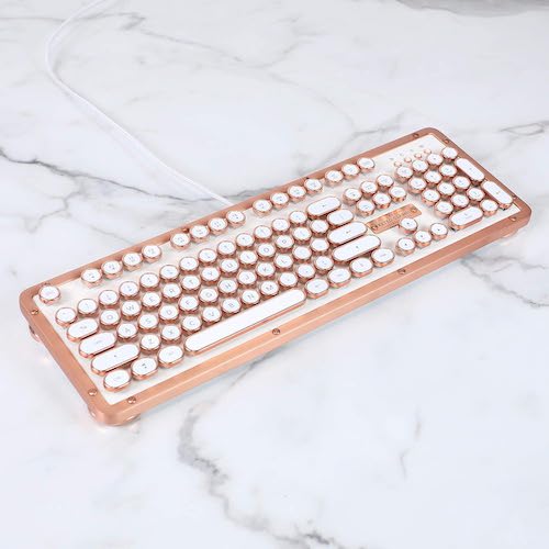 Azio アジーオ パソコン用 メカニカルキーボード レトロクラシックUSB（ポッシュ） パソコン・タブレット用 MK-RETRO-L-02-US 8