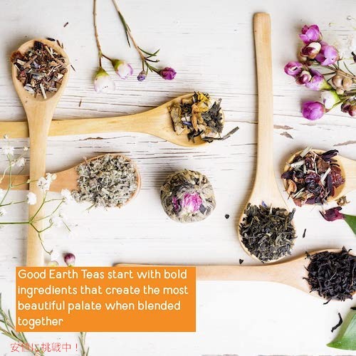 6個セット Good Earth ハーブ＆紅茶 スイート＆スパイシー 18ティーバッグ x 6箱 Herbal & Black Tea Sweet & Spicy 6
