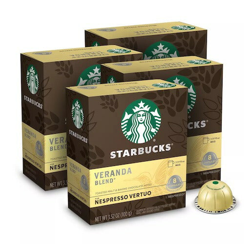 ネスプレッソ ヴァーチュオ用 カプセルコーヒー スターバックス ベランダ 32個 Nespresso Vertuo Line Starbucks Veranda Blend 1