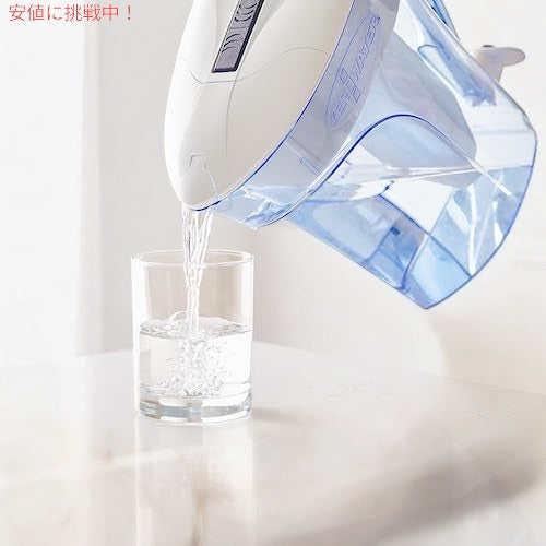 ZeroWater 12 Cup Pitcher with Free Water Quality Meter 141 水フィルターピッチャー 12カップ MAIN-50479 6