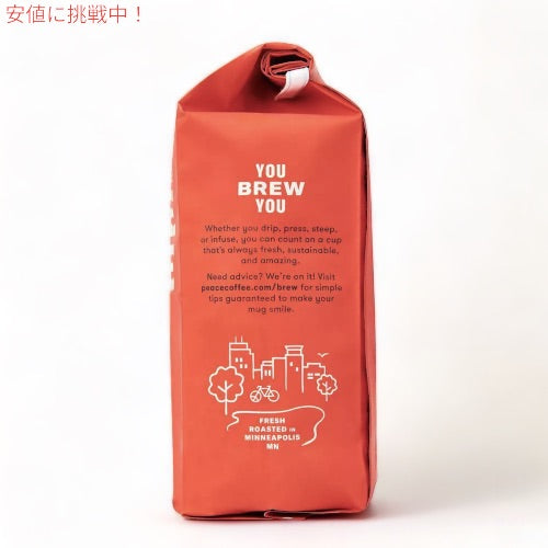 Peace Coffee ピースコーヒー オーガニック コーヒー豆（豆挽き済み） ツインシティーズ 340g/12oz 挽き豆 Organic Ground Coffee 4