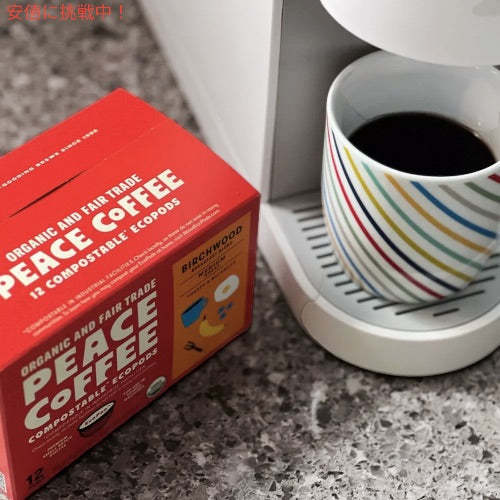 Peace Coffee ピースコーヒー キューリグ Kカップ オーガニック コーヒー豆  バーチウッド 12個入り 3