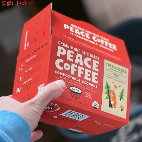 Peace Coffee ピースコーヒー キューリグ Kカップ オーガニック コーヒー豆  ツリーハガー 12個入り 4