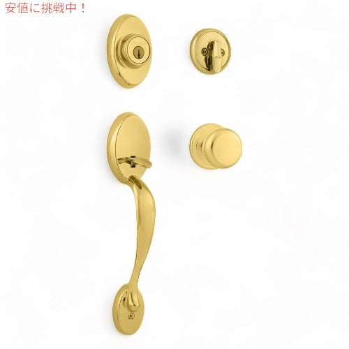 クイックセット チェルシー ハンドルセット フロントドアロックハンドルとデッドボルトセット  98001-196 Kwikset ドアノブ 1