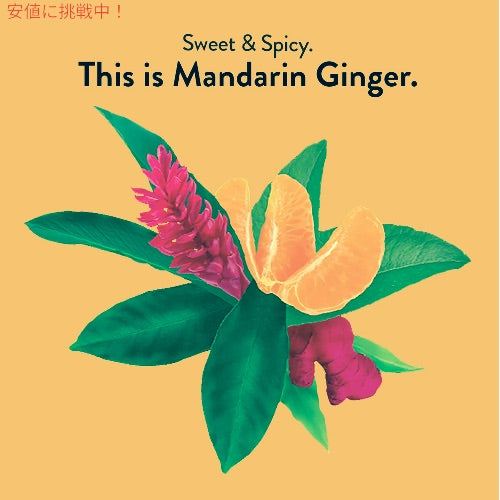 チョイスオーガニックス オーガニック ハーブティー マンダリンジンジャー 16袋 ティーバッグ カフェインレス Choice Organics Organic Mandarin Ginger Tea 2