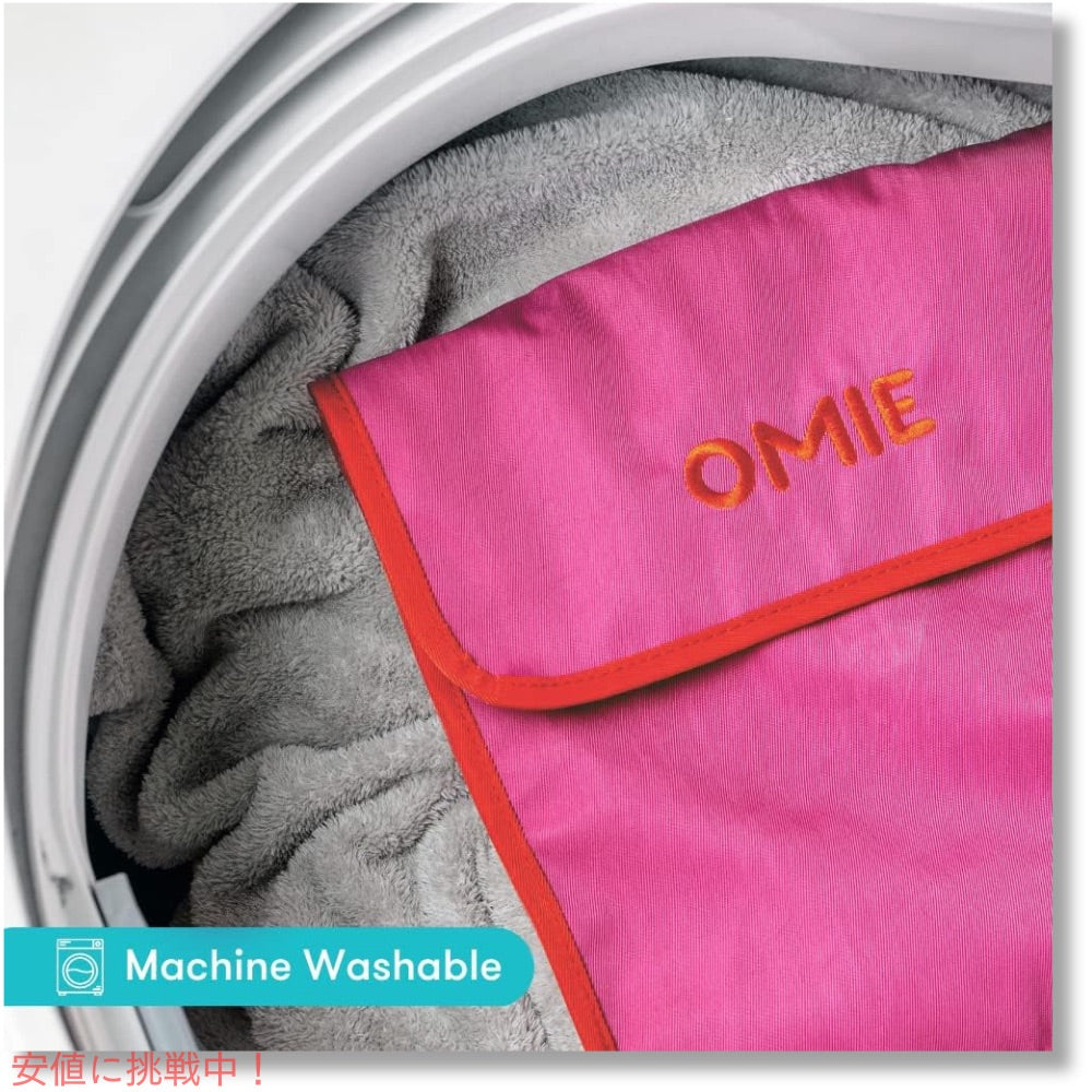 オミー Omie オミートート OmieBox用 ランチバッグ [ピンク] ストラップ＆水筒用ポケット付き 折りたたみ OmieTote Lunch Bag Pink 4