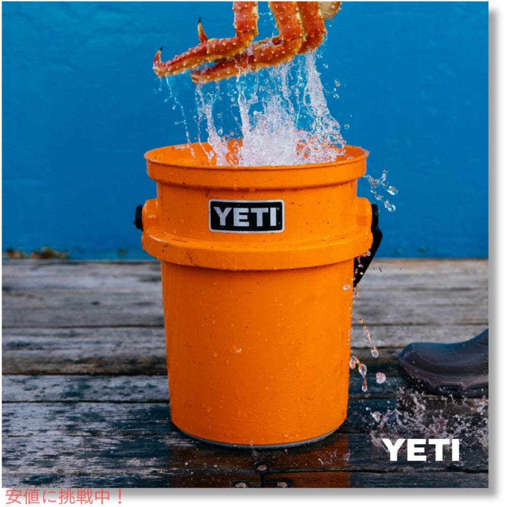 YETI イエティ ロードアウト 5ガロン バケツ 19リットル キングクラブオレンジ 釣り アウトドア キャンプ LOADOUT 5-GALLON BUCKET KING CRAB ORANGE 3