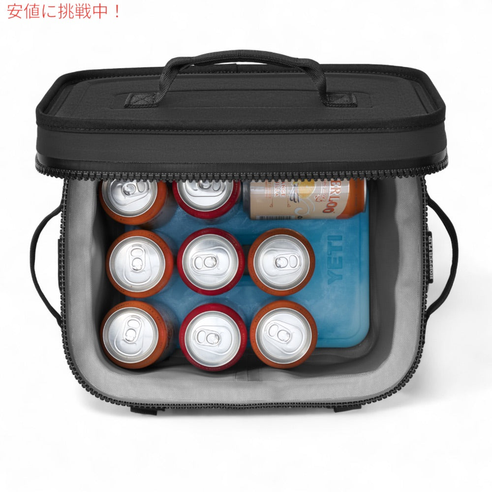 YETI イエティ ホッパー フリップ 12 ソフトクーラー ブラック クーラーバッグ 保冷バッグ Hopper Flip12 Soft Cooler BLACK 6