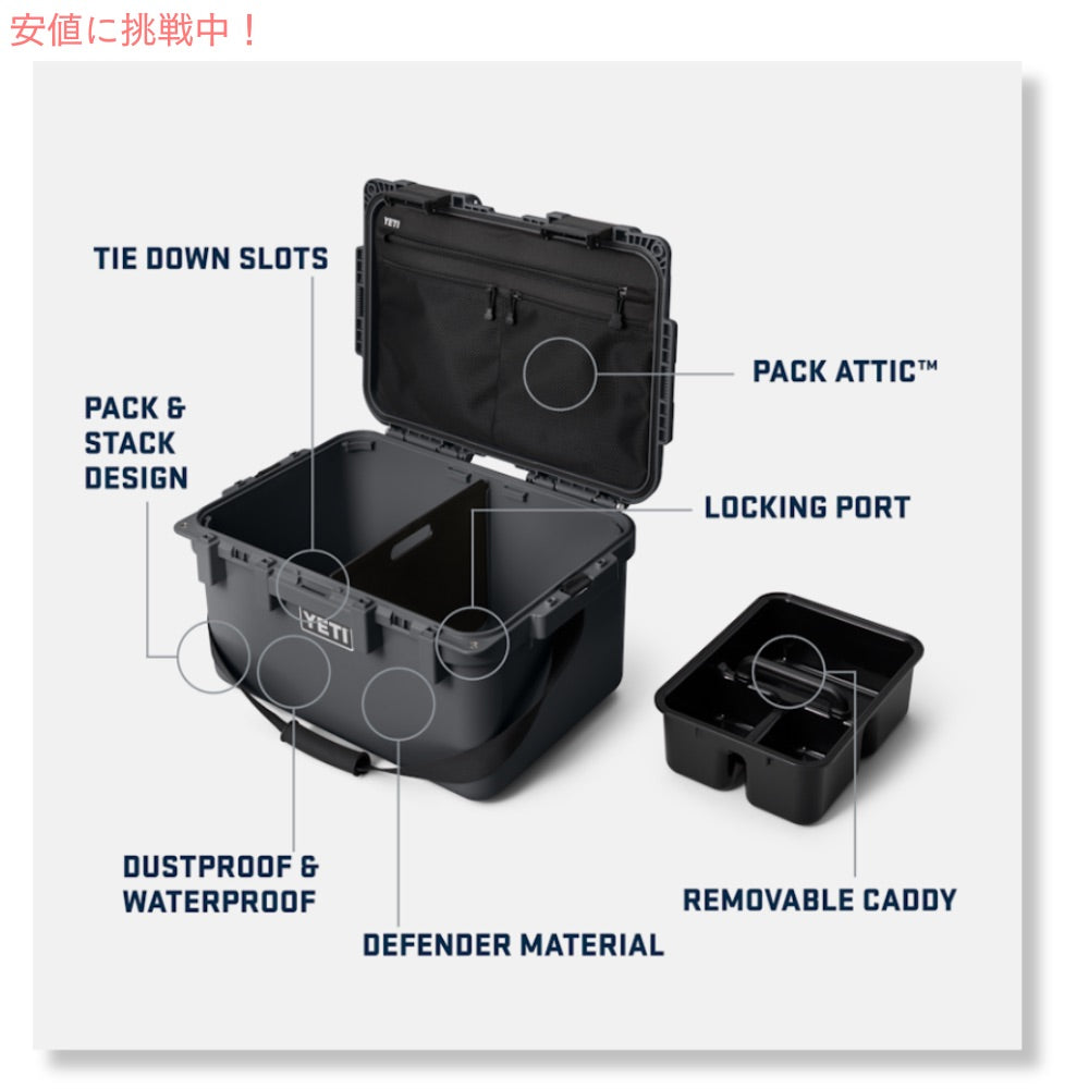 ＜3色から選べます＞YETI イエティ ロードアウト ゴーボックス30 カーゴボックス アウトドア LoadOut GoBox 30 5