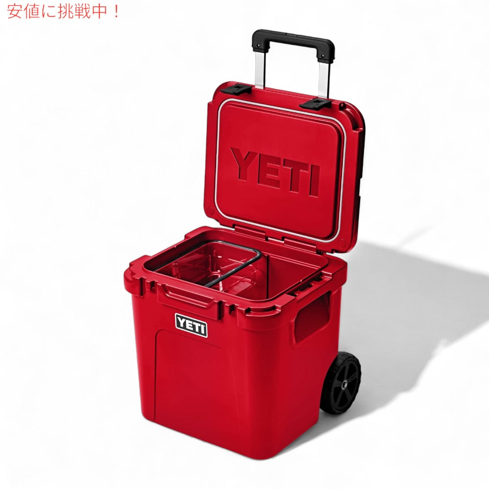 YETI イエティ ローディ 48 ホイール付き クーラーボックス レスキューレッド ROADIE 48 Wheeled Cooler RESCUE RED 2
