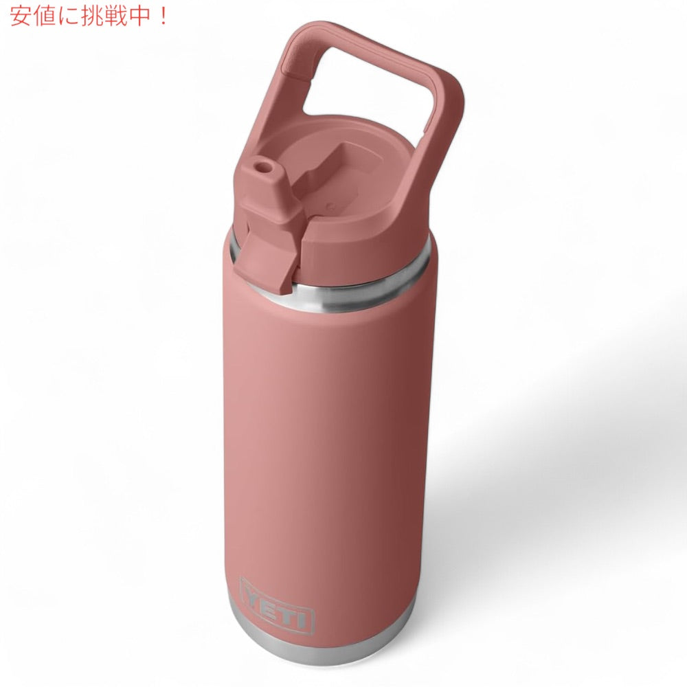 YETI イエティ ランブラー 26オンス (769ml) ウォーターボトル ストローキャップ サンドストーンピンク Rambler 26 oz WATER BOTTLE Sandstone Pink 7