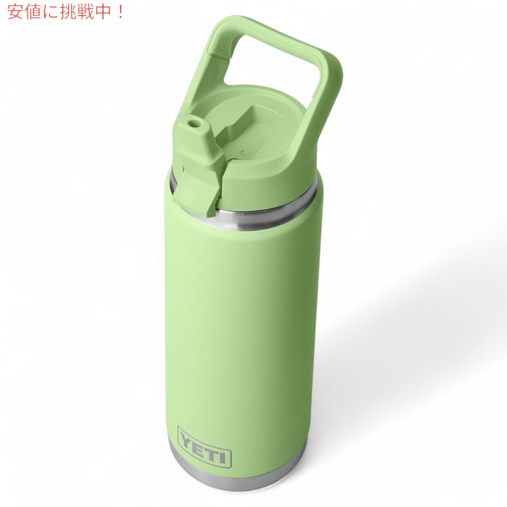 YETI イエティ ランブラー 26オンス (769ml) ウォーターボトル ストローキャップ キーライム Rambler 26 oz WATER BOTTLE Key Lime 2
