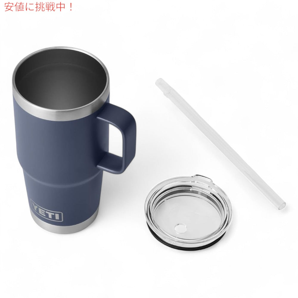 YETI  イエティ ランブラー 25オンス ストローマグ ストロー蓋 739ml ネイビー Rambler 25 oz Straw Mug With Straw Lid Navy 7