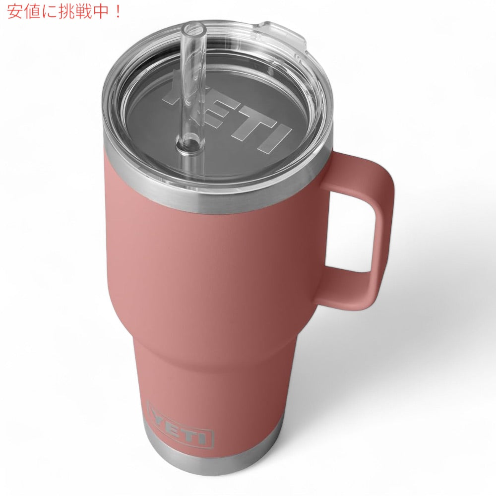 YETI ランブラー 35オンス ストローマグ ストロー蓋 1035ml サンドストーンピンク YETI Rambler 35oz Straw Mug With Straw Lid Sandstone Pink 2