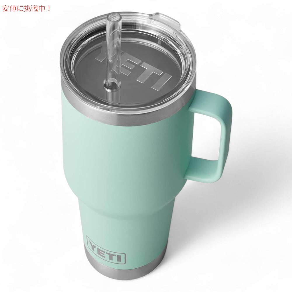 YETI ランブラー 35オンス ストローマグ ストロー蓋 1035ml シーフォーム YETI Rambler 35oz Straw Mug With Straw Lid Seafoam 4
